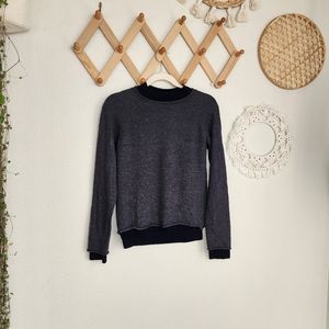 Marni Faux Layered Long-Sleeve Pullover Sweater In Grey Women's Size 40 EUC